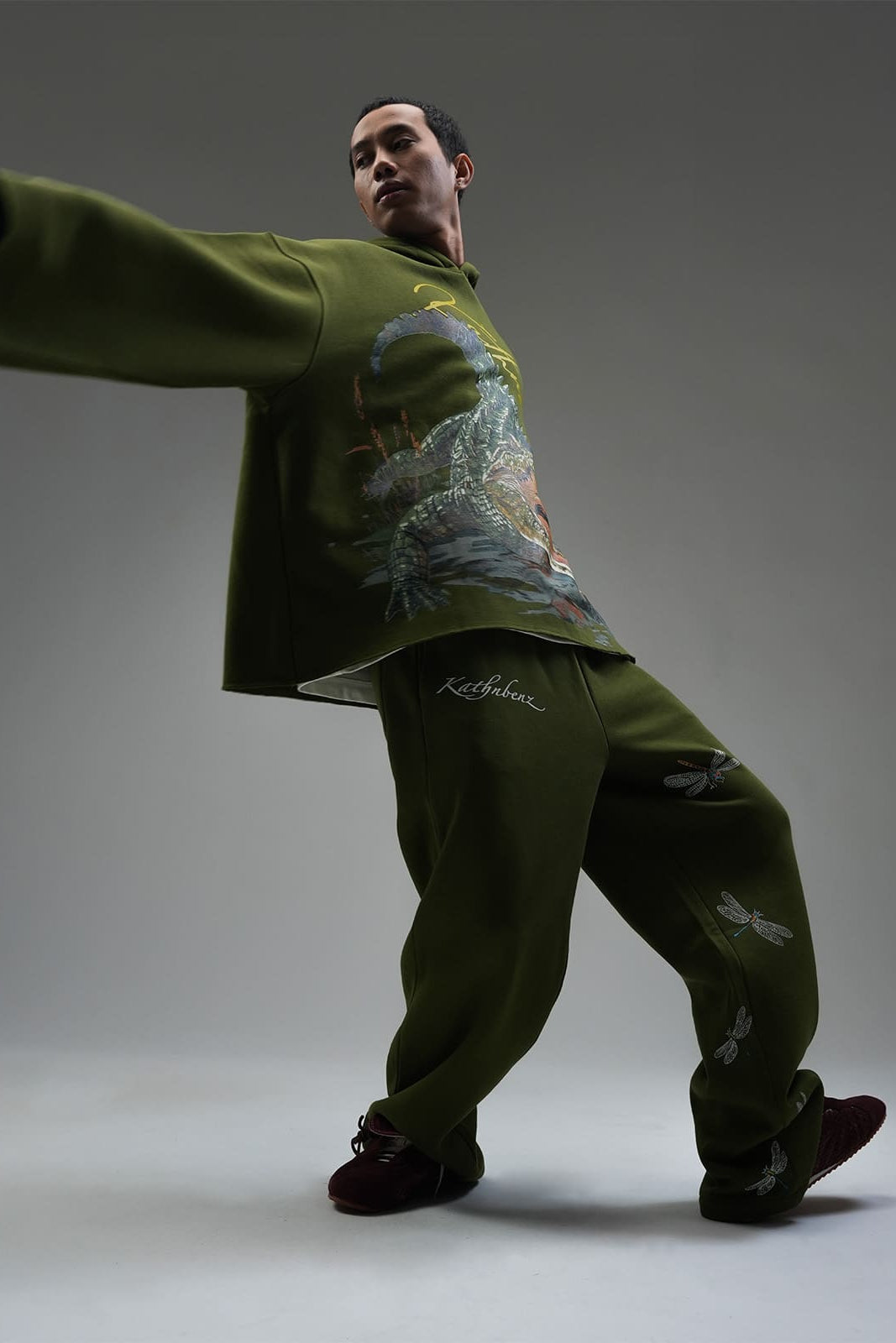 Marsh Lord hoodie green designed for relaxed movement and layering