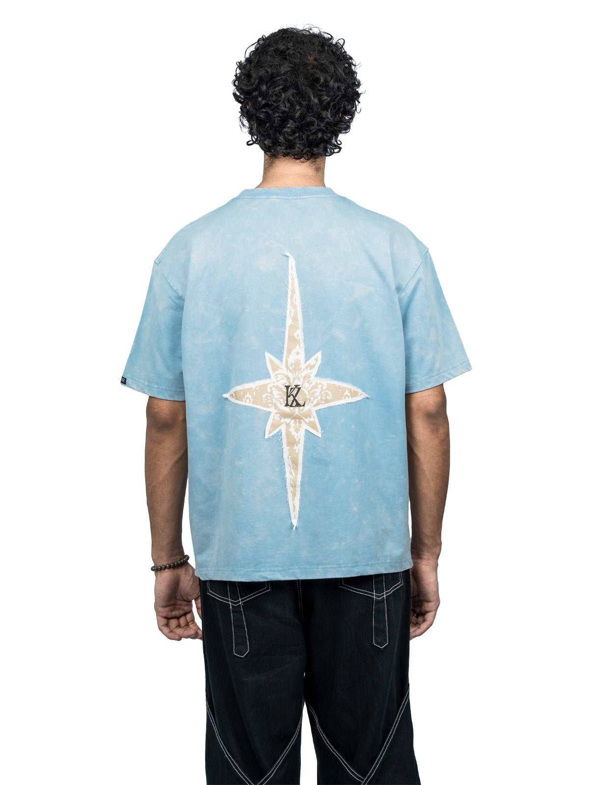 Sky blue graphic oversized t-shirt Kathnbenz