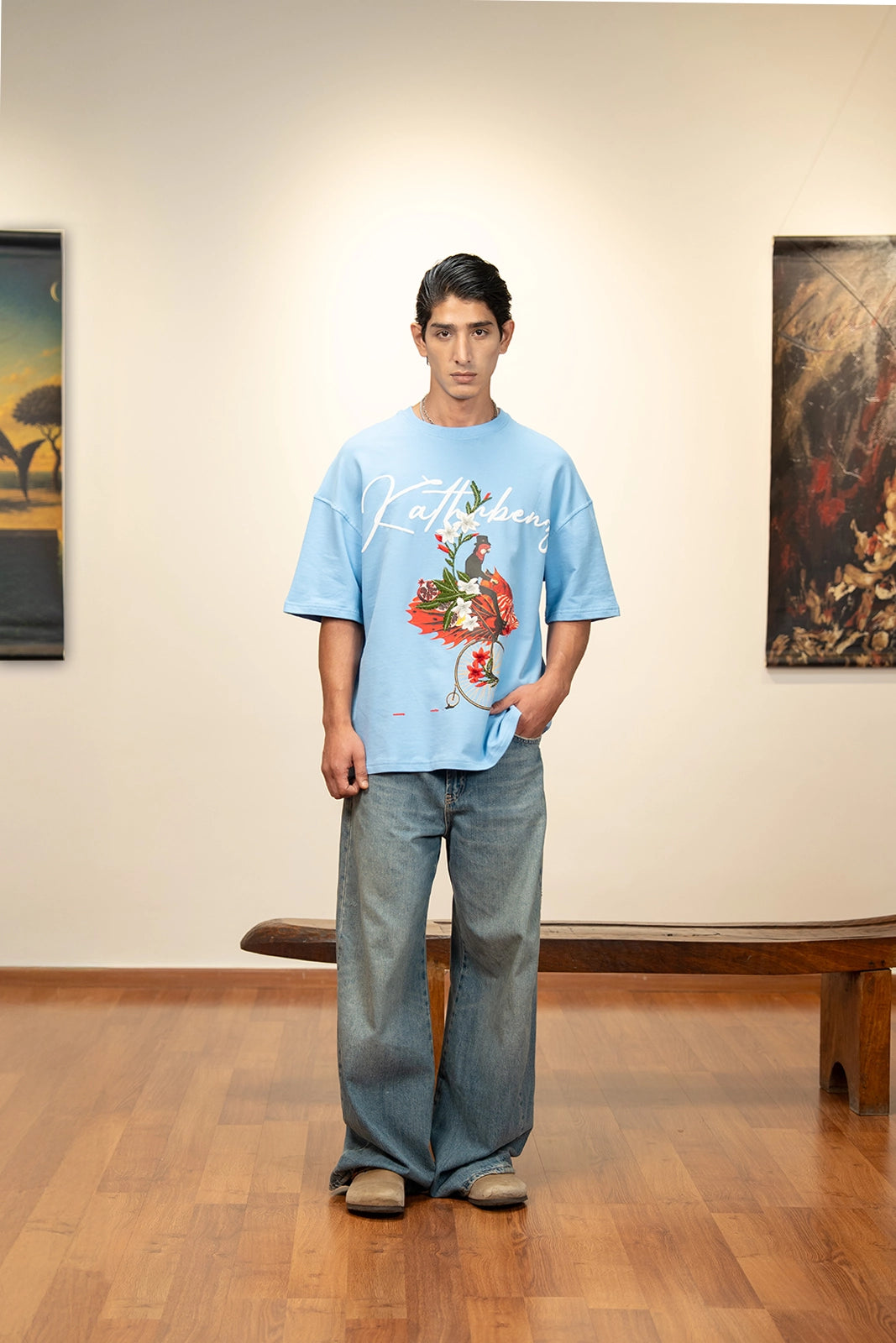 The Floating Ride Tee - Ice Blue