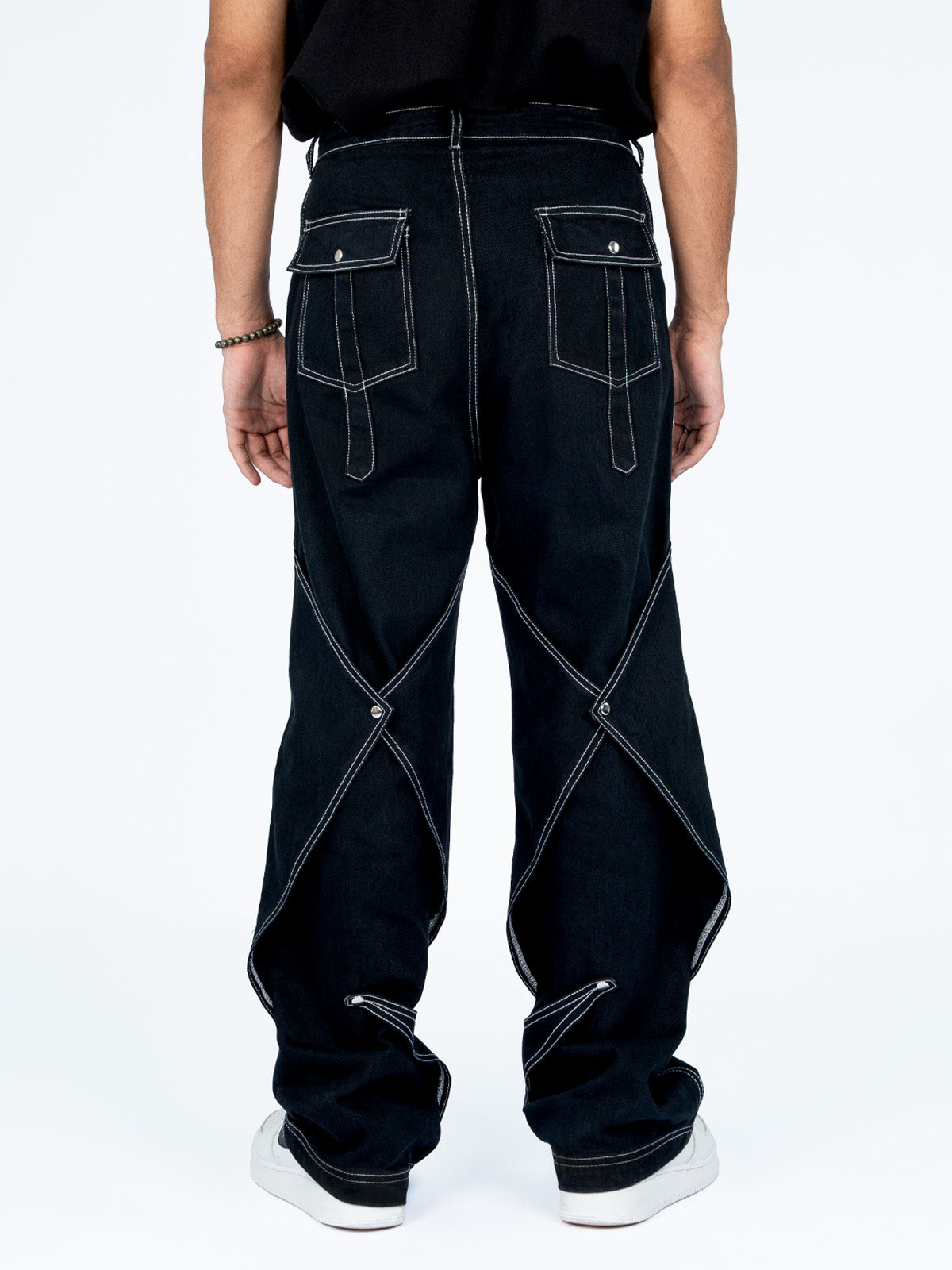 Men’s oversized baggy denim cotton twill by Kathnbenz