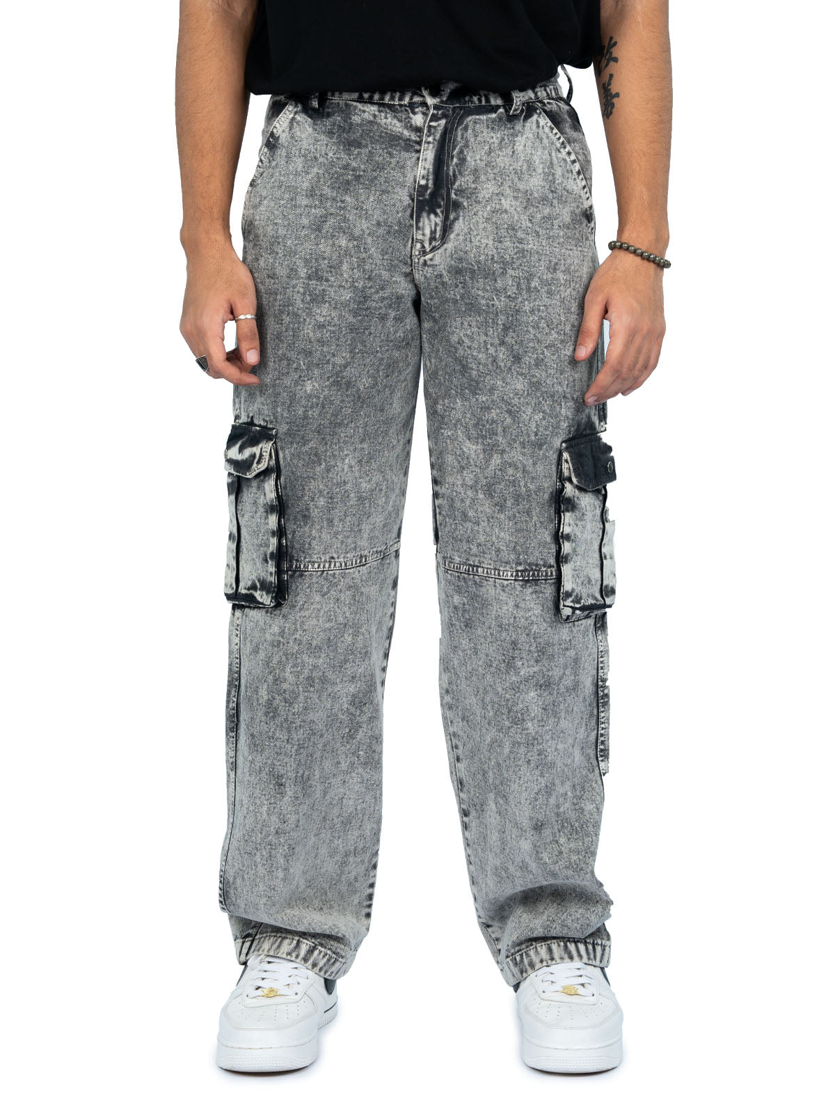 Kathnbenz men’s oversized streetwear cargos India