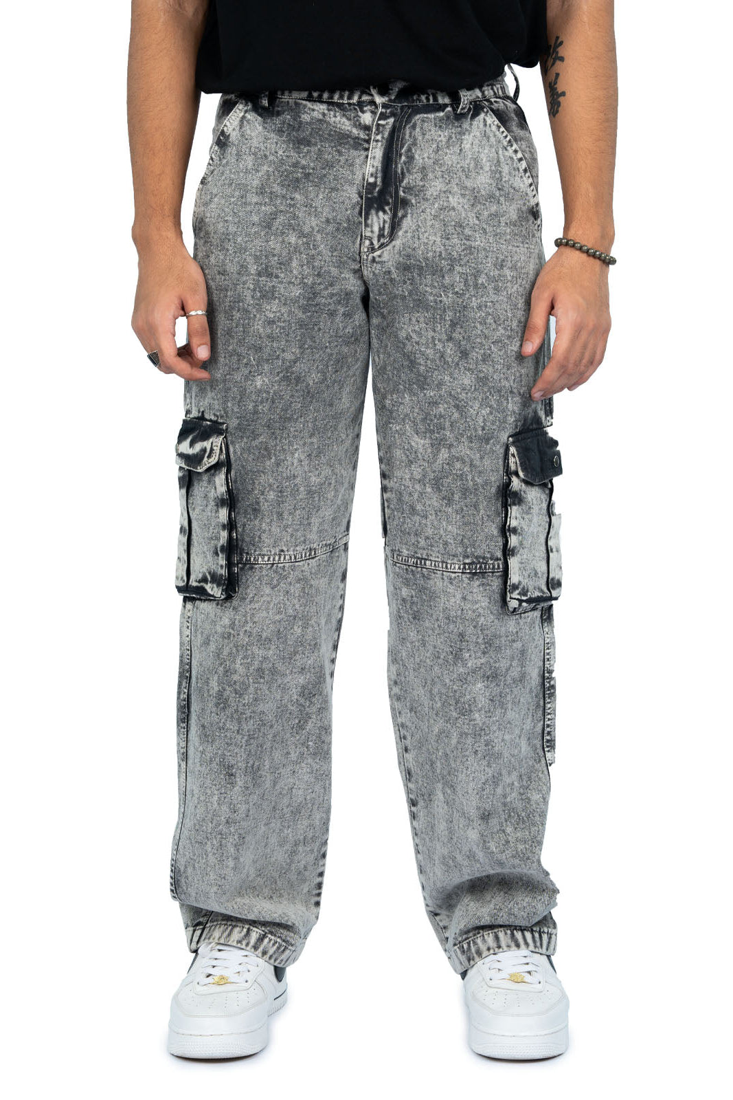 Kathnbenz men’s oversized streetwear cargos India