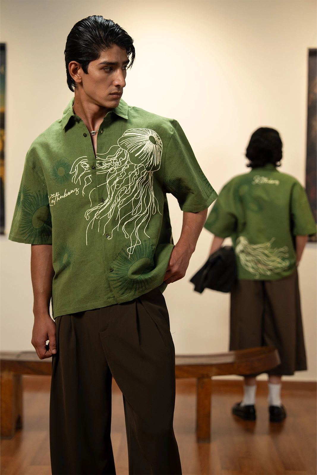 Jasu Linen Shirt - Olive