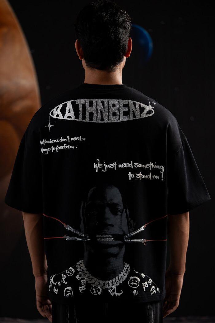 Dark Utopia oversized t-shirt by Kathnbenz back view