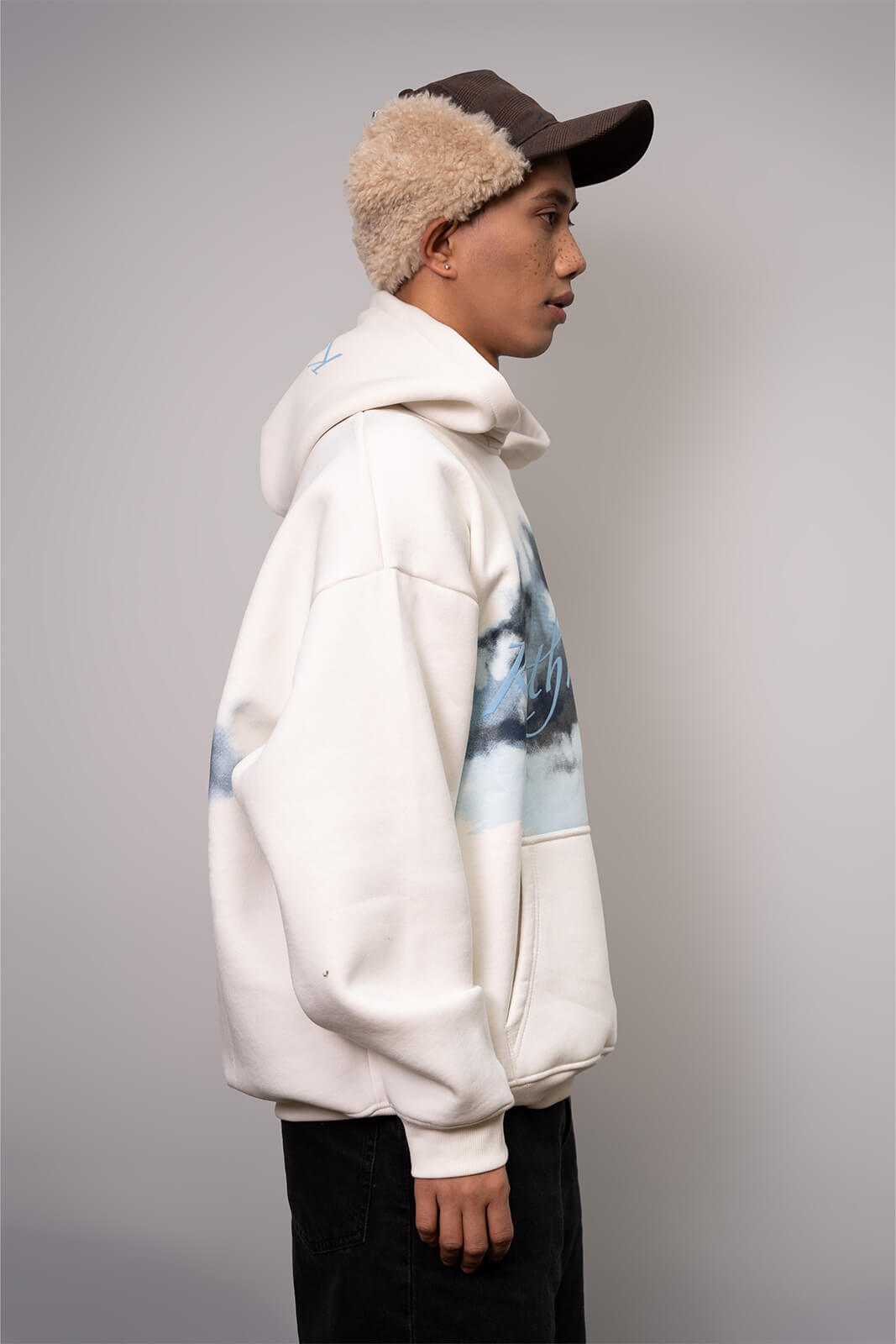 Kathnbenz leopard print hoodie white men Kathnbenz premium quality