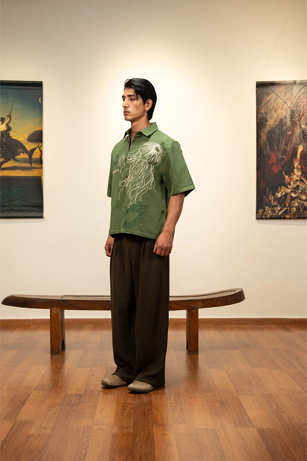 Jasu Linen Shirt - Olive