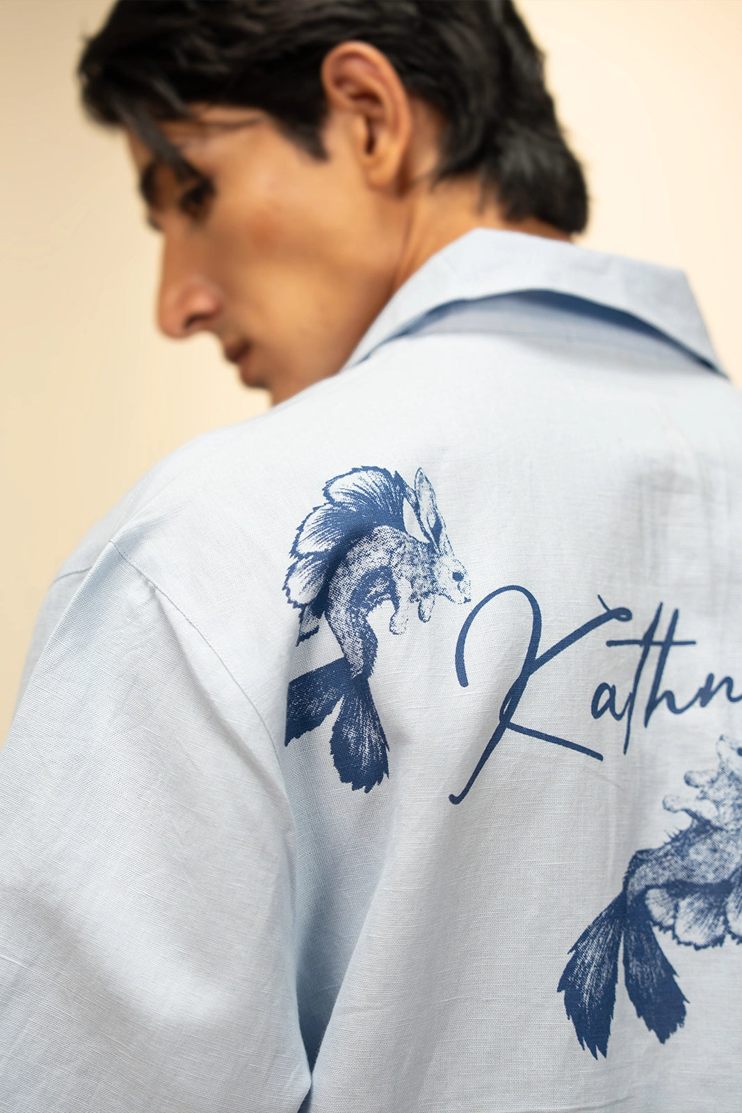 Finhare Linen Shirt - Ice Blue