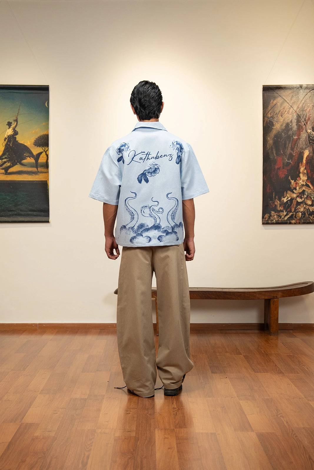 Finhare Linen Shirt - Ice Blue