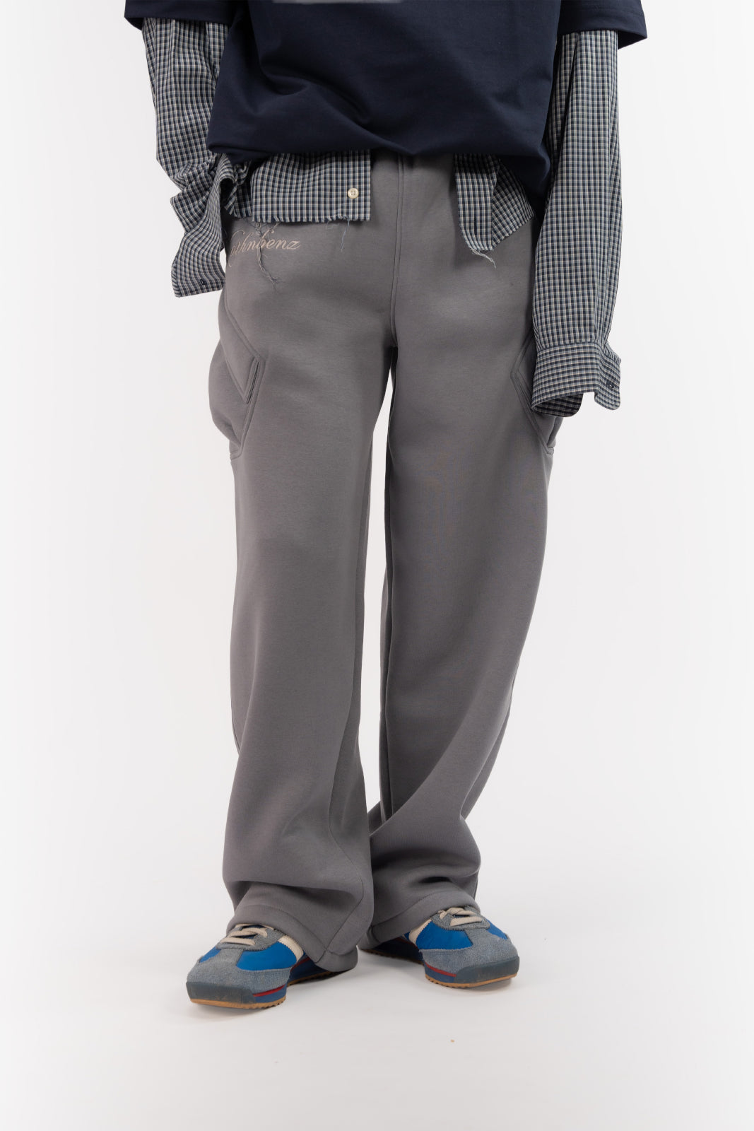 Oversized 340 GSM Cotton Fleece Pants for Men | Relaxed Utility
