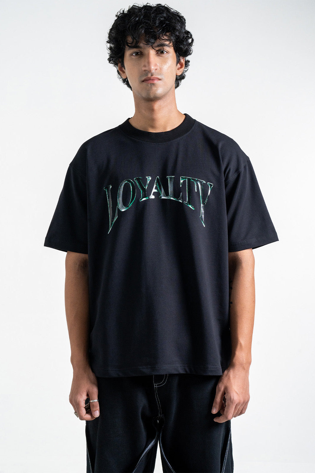 Gabriel’s Decree oversized terry cotton t-shirt front view