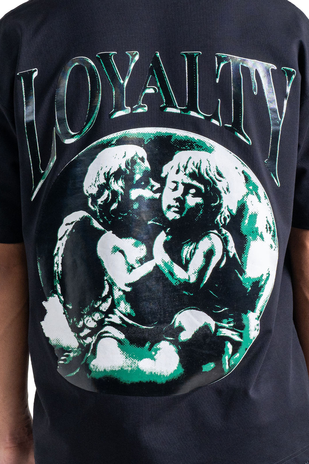 Gabriel’s Decree t-shirt back print detail inspired by modern streetwear