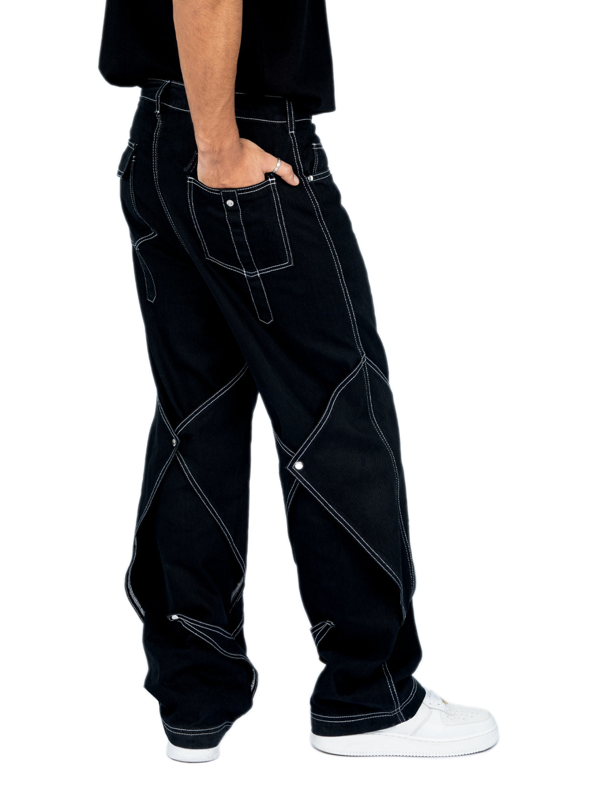 High quality cotton twill oversized baggy denim India