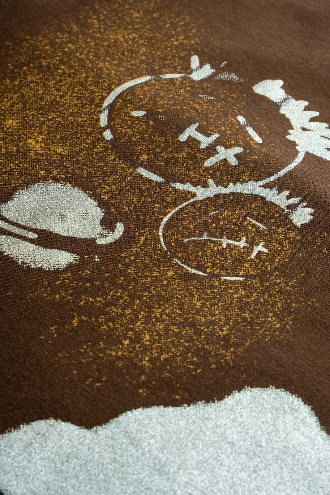 240 GSM terry cotton lycra fabric detail on Astro Phantom t-shirt